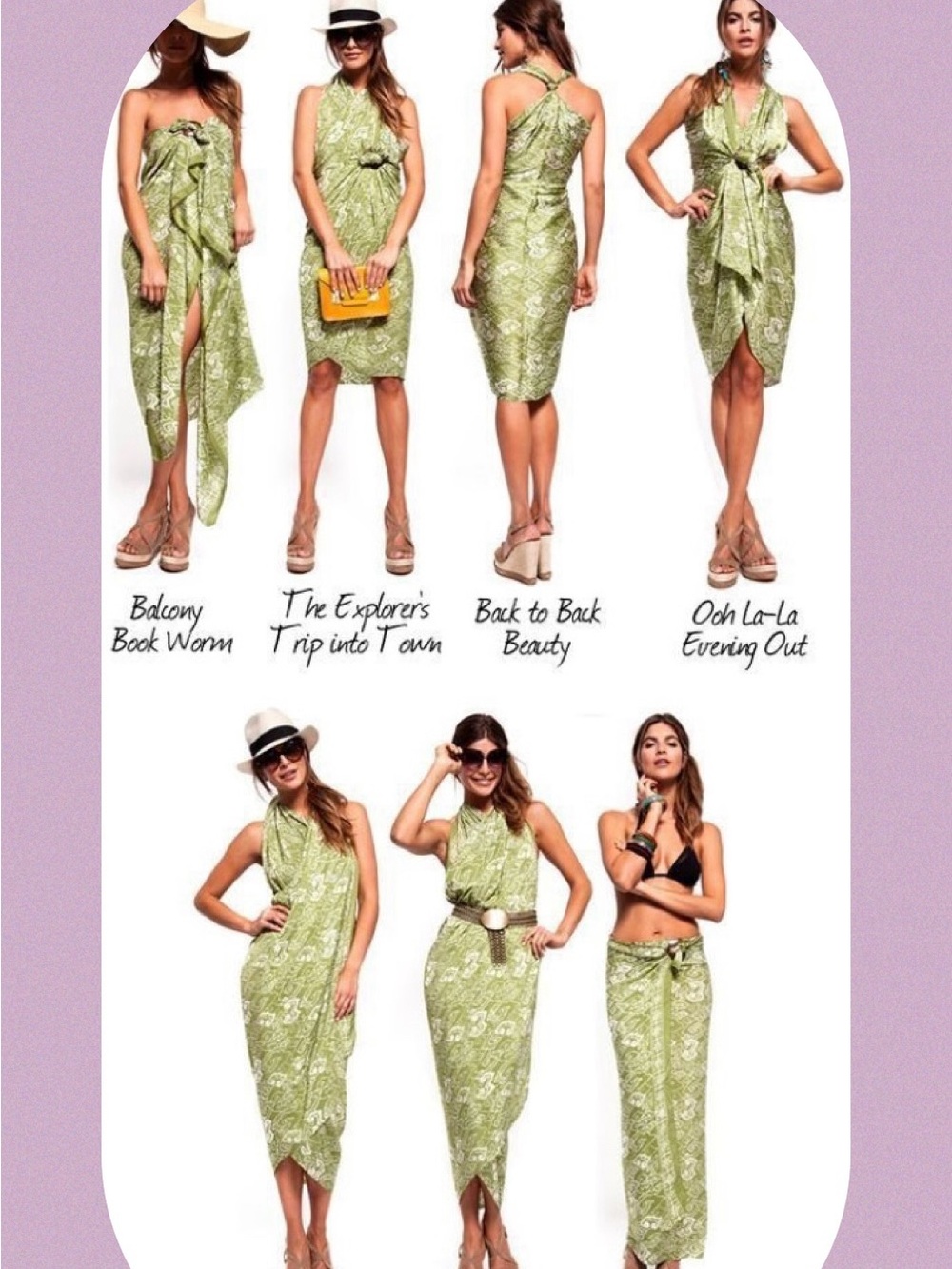Reversible Silk Wrap Skirt  “100 ways to wear it”